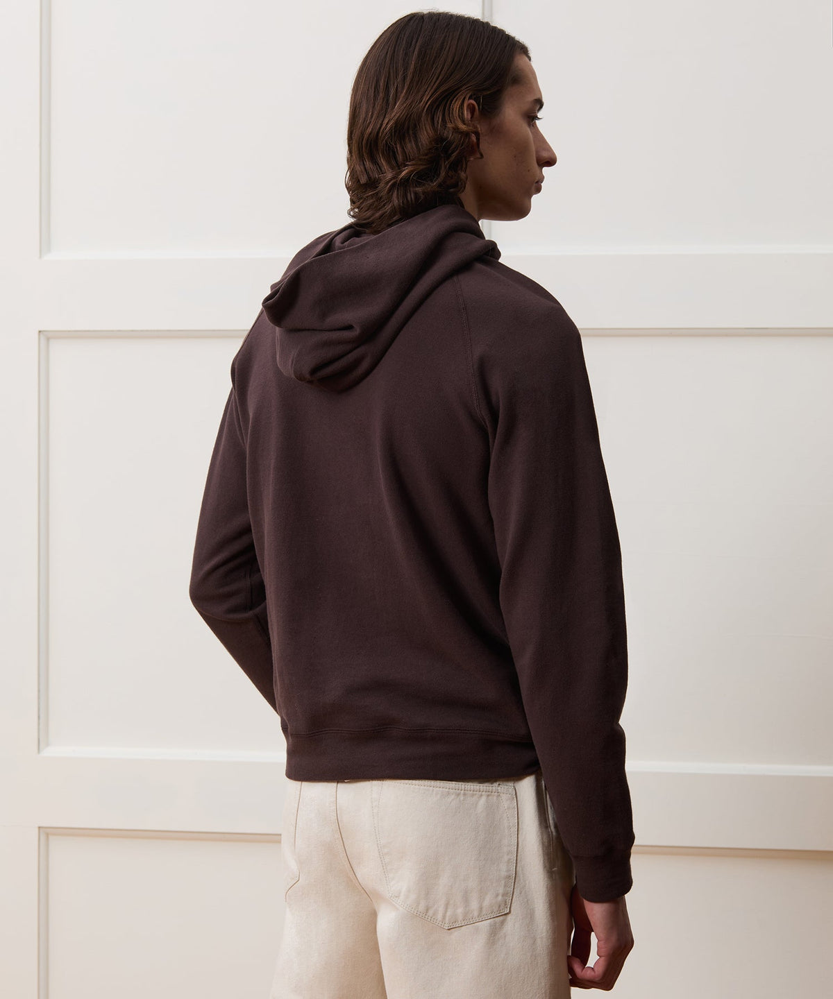 Todd Snyder Lightweight Terry Cloth Hoodie - English Brown