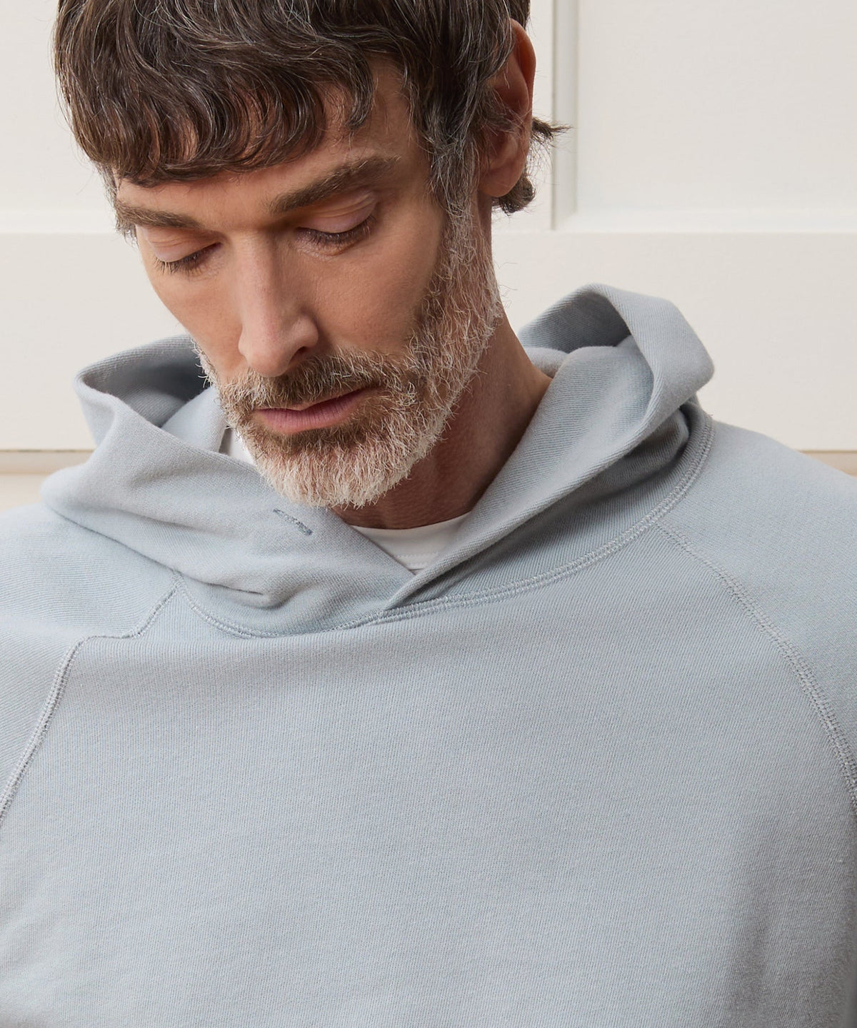 Todd Snyder Lightweight Terry Cloth Hoodie - Fog