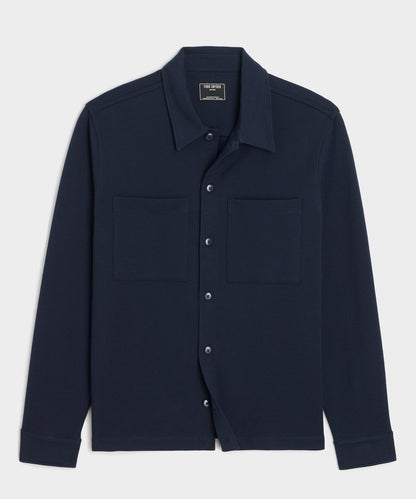 Todd Snyder Travel Terry Shirt - Navy