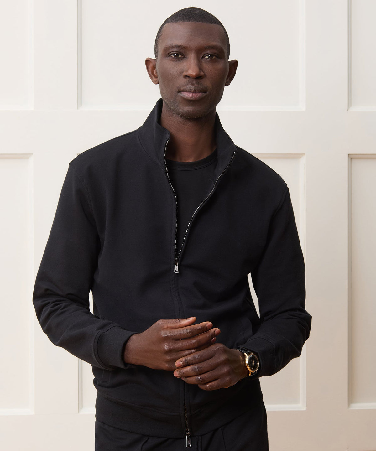 Todd Snyder Travel Terry Track Jacket - Black