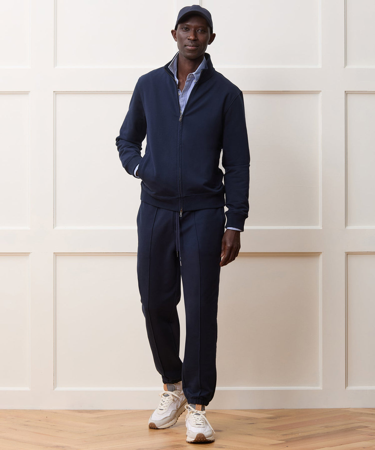 Todd Snyder Travel Terry Track Jacket - Navy