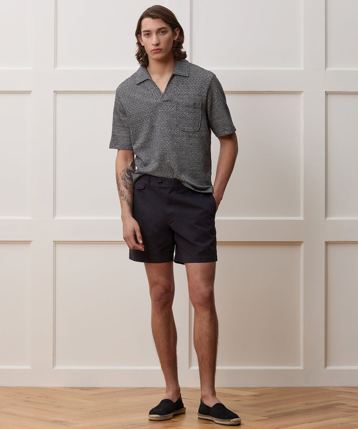 Todd Snyder 7" Chino Hudson Short - Black