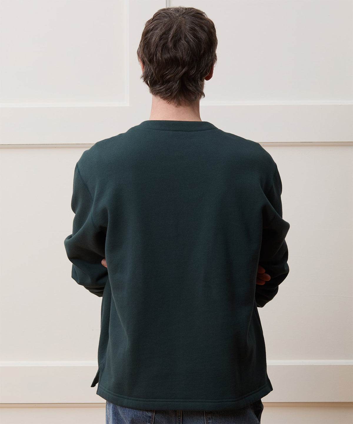 Todd Snyder Champion Henley Sweatshirt - Poseidon