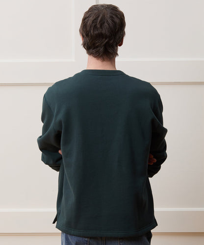 Todd Snyder Champion Henley Sweatshirt - Poseidon