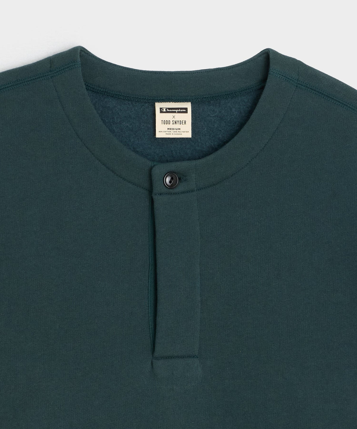 Todd Snyder Champion Henley Sweatshirt - Poseidon