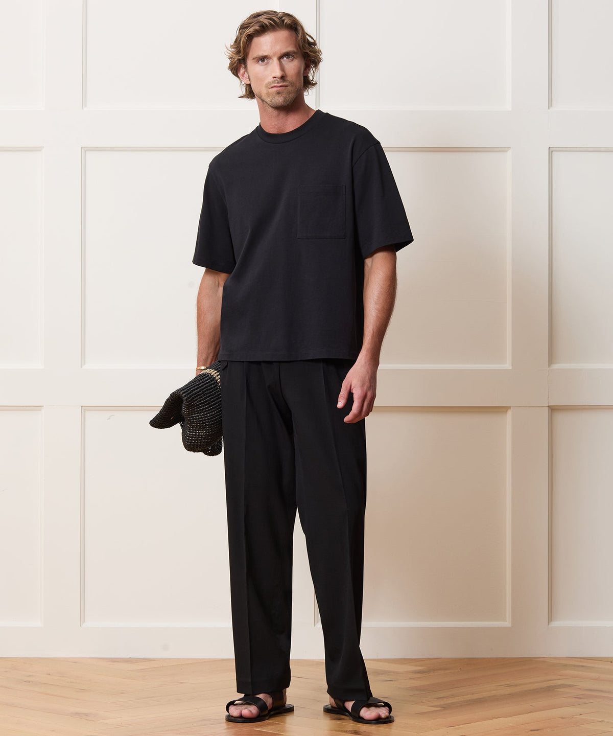 Todd Snyder Boxy Jersey Tee - Black