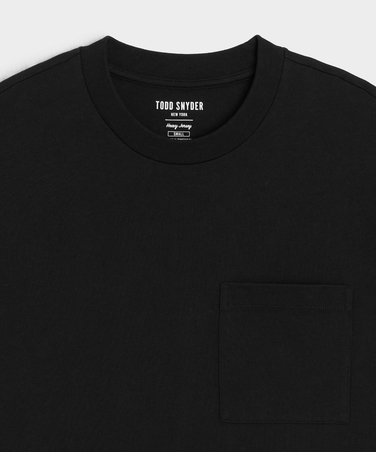 Todd Snyder Boxy Jersey Tee - Black