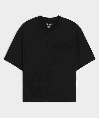 Todd Snyder Boxy Jersey Tee - Black