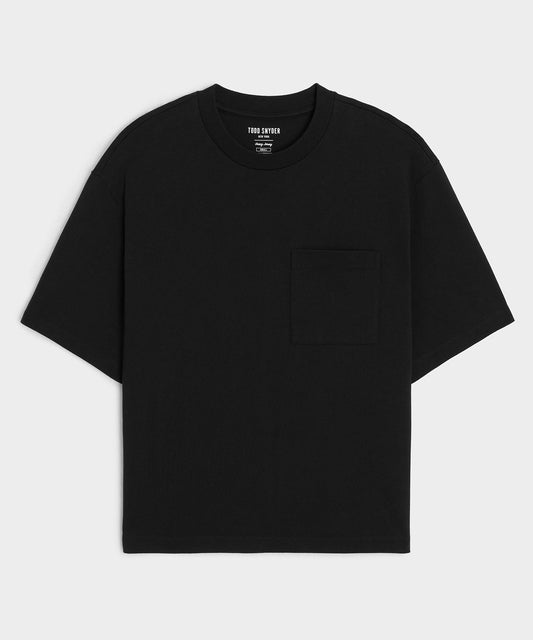 Todd Snyder Boxy Jersey Tee - Black