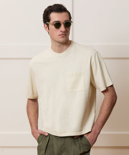 Todd Snyder Boxy Jersey Tee - Chalk