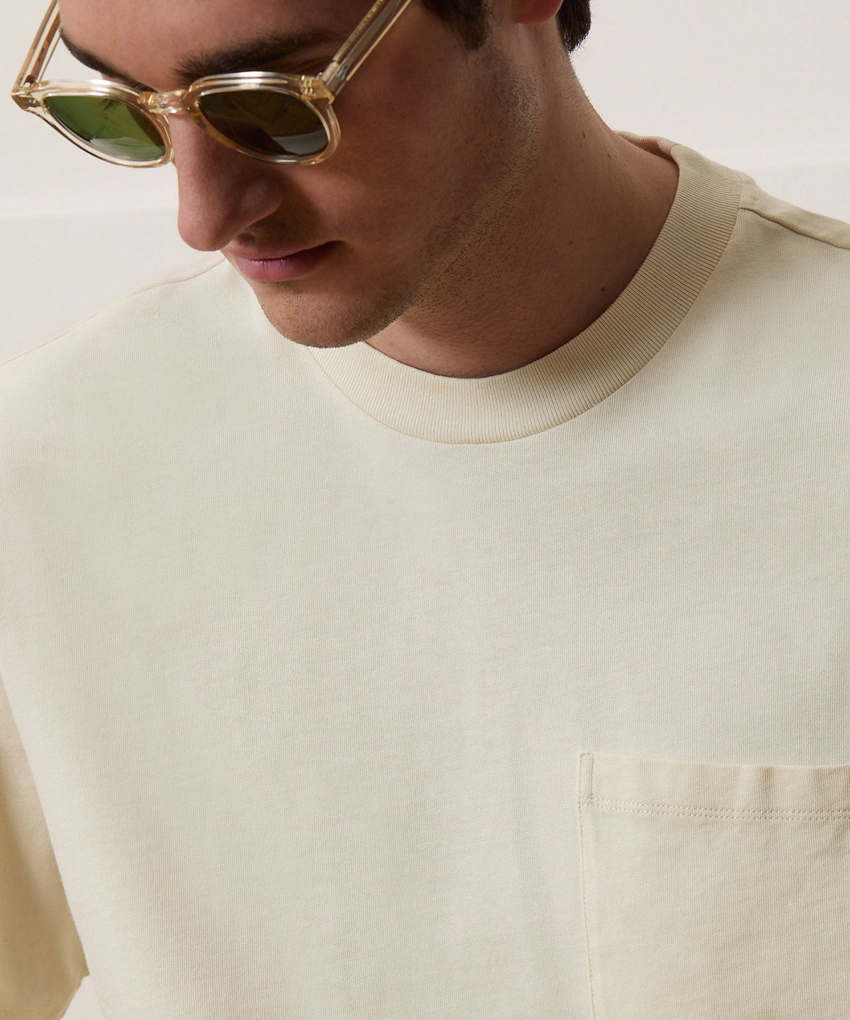 Todd Snyder Boxy Jersey Tee - Chalk