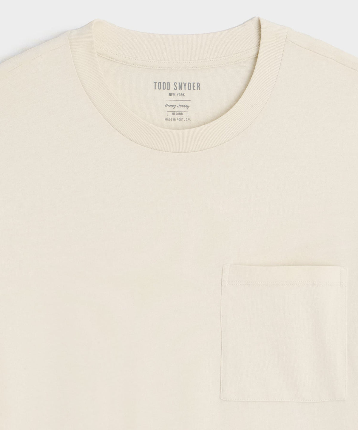 Todd Snyder Boxy Jersey Tee - Chalk