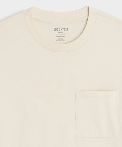 Todd Snyder Boxy Jersey Tee - Chalk