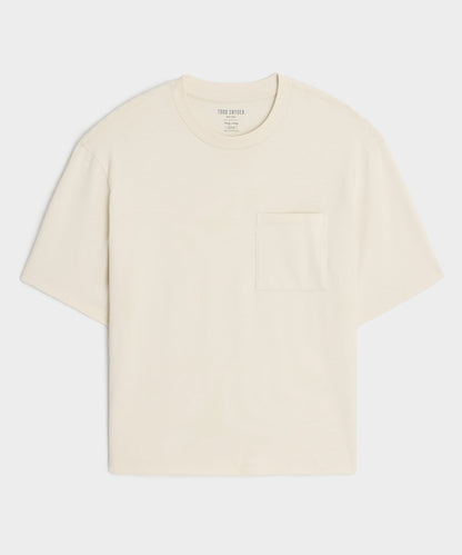 Todd Snyder Boxy Jersey Tee - Chalk