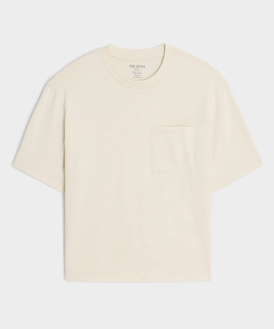 Todd Snyder Boxy Jersey Tee - Chalk