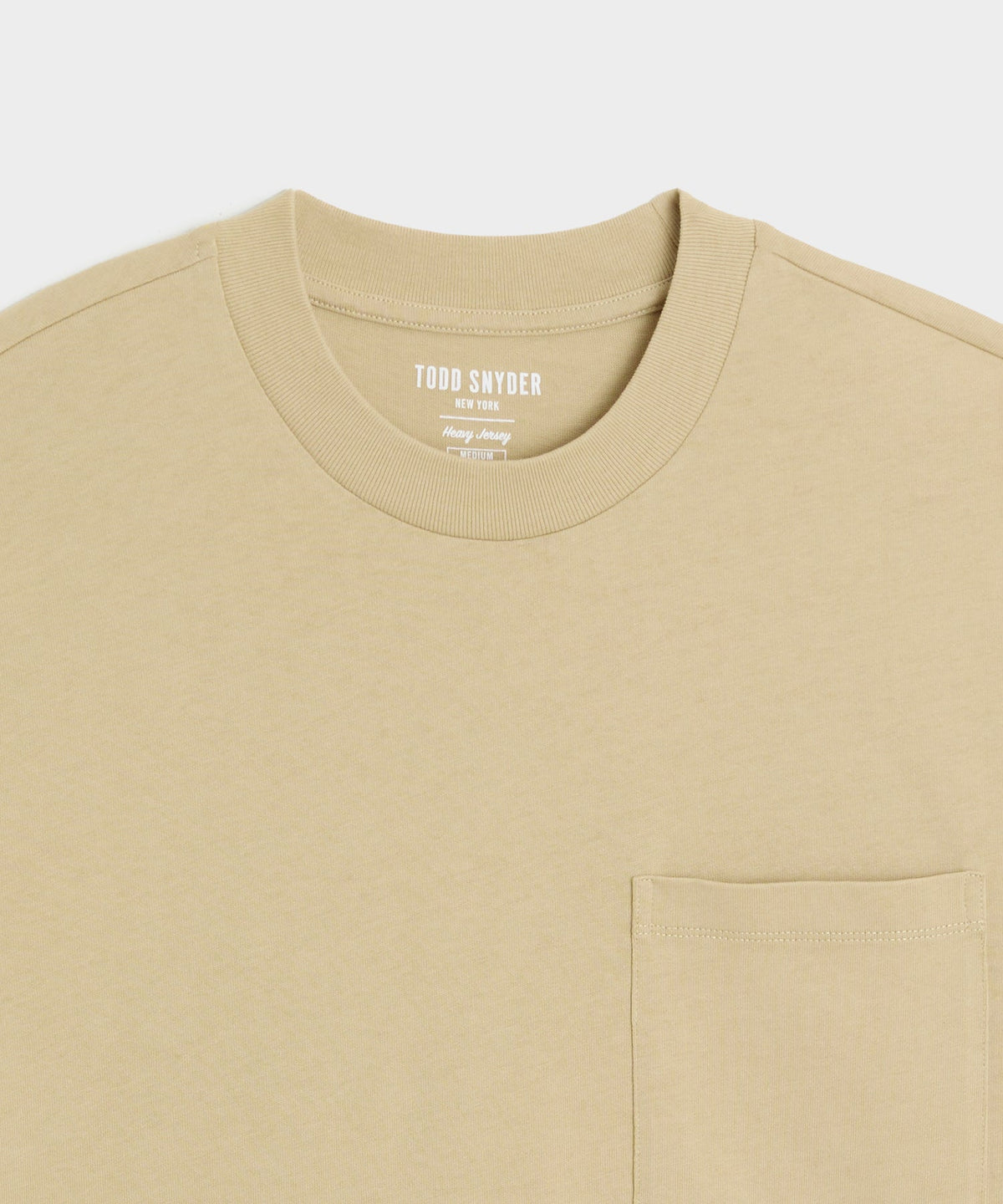 Todd Snyder Boxy Jersey Tee - Pebble Beige