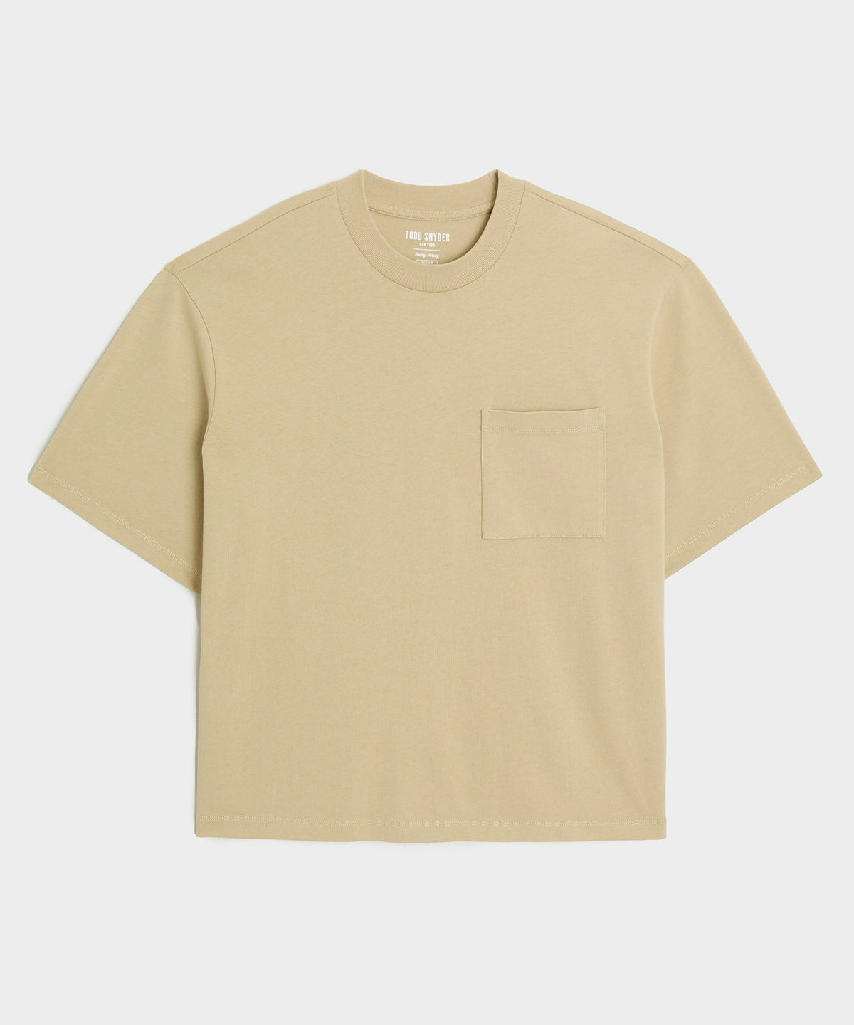 Todd Snyder Boxy Jersey Tee - Pebble Beige