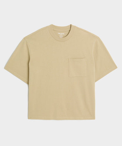 Todd Snyder Boxy Jersey Tee - Pebble Beige