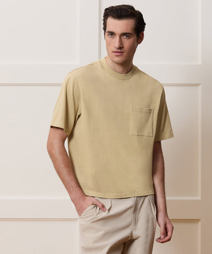 Todd Snyder Boxy Jersey Tee - Pebble Beige