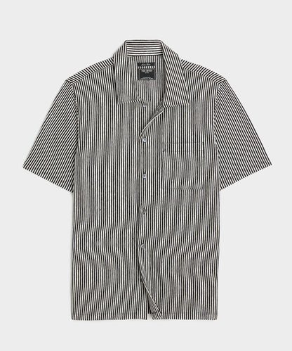 Todd Snyder Linen-Cotton Polo - Black