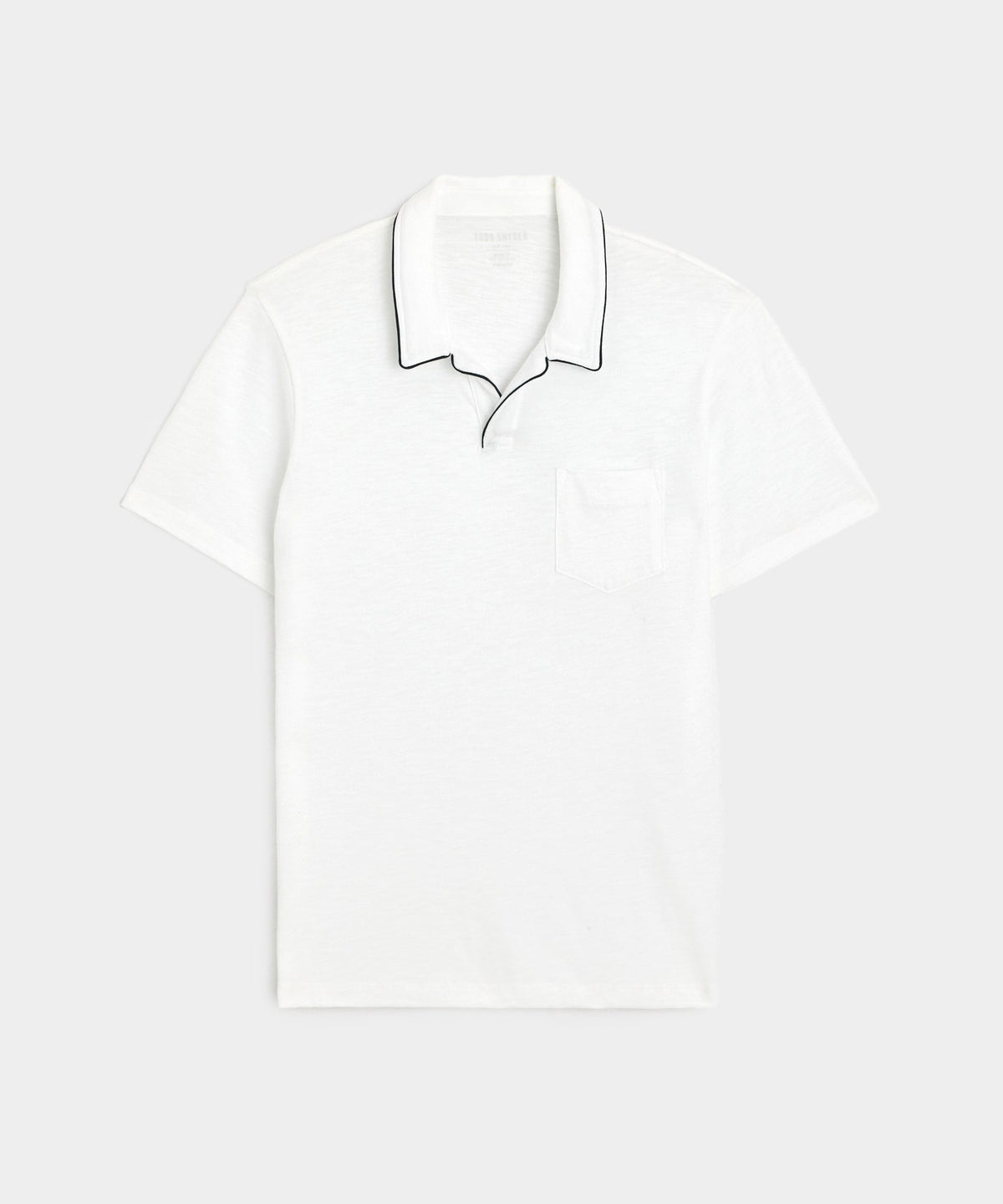 Todd Snyder Made in L.A. Tipped Montauk Polo - White