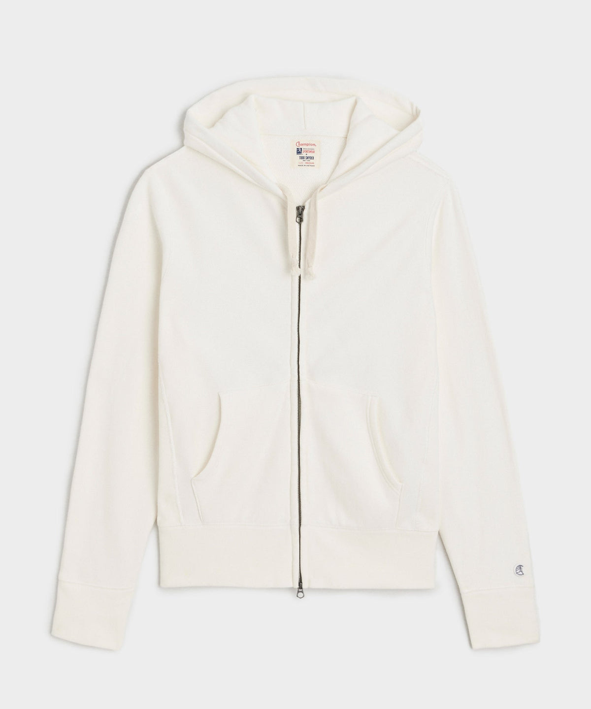 Todd Snyder Champion French Terry Full-Zip Sweatshirt - Antique White