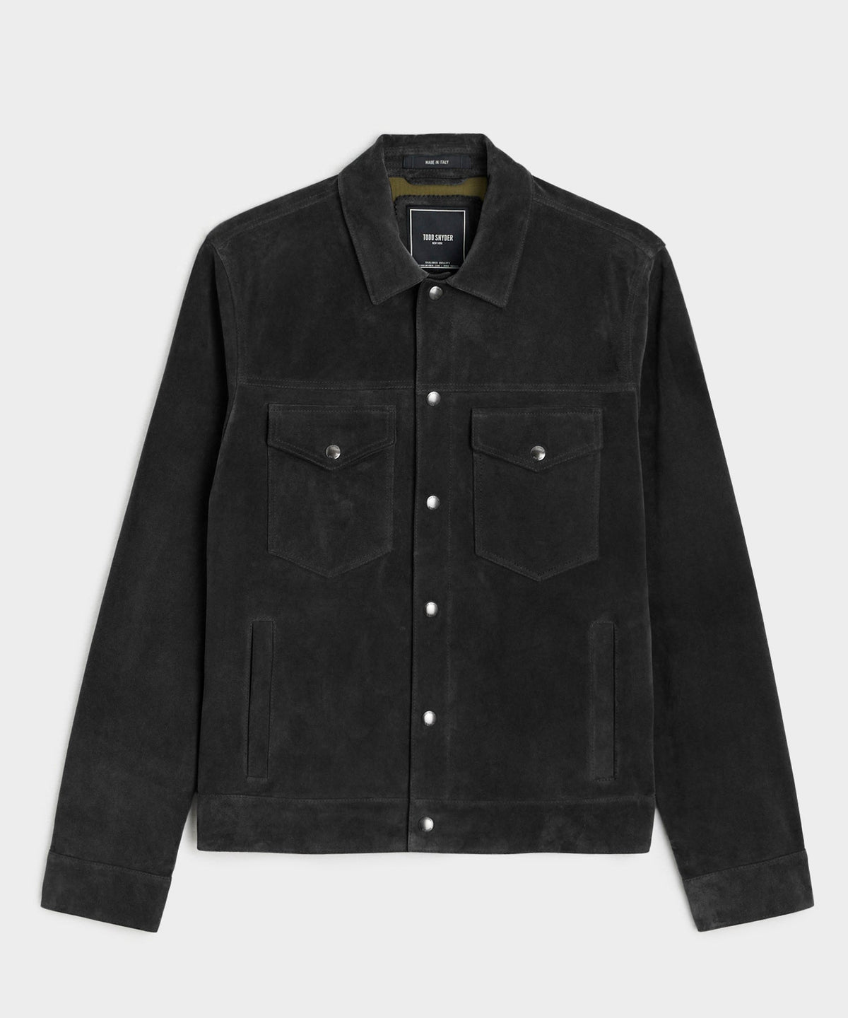 Todd Snyder Italian Suede Dylan Jacket - Black