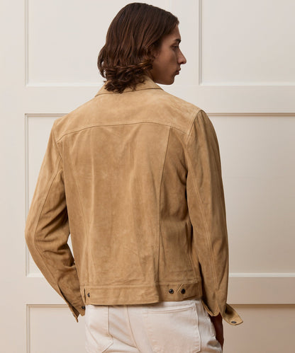 Todd Snyder Italian Suede Dylan Jacket - Cappuccino