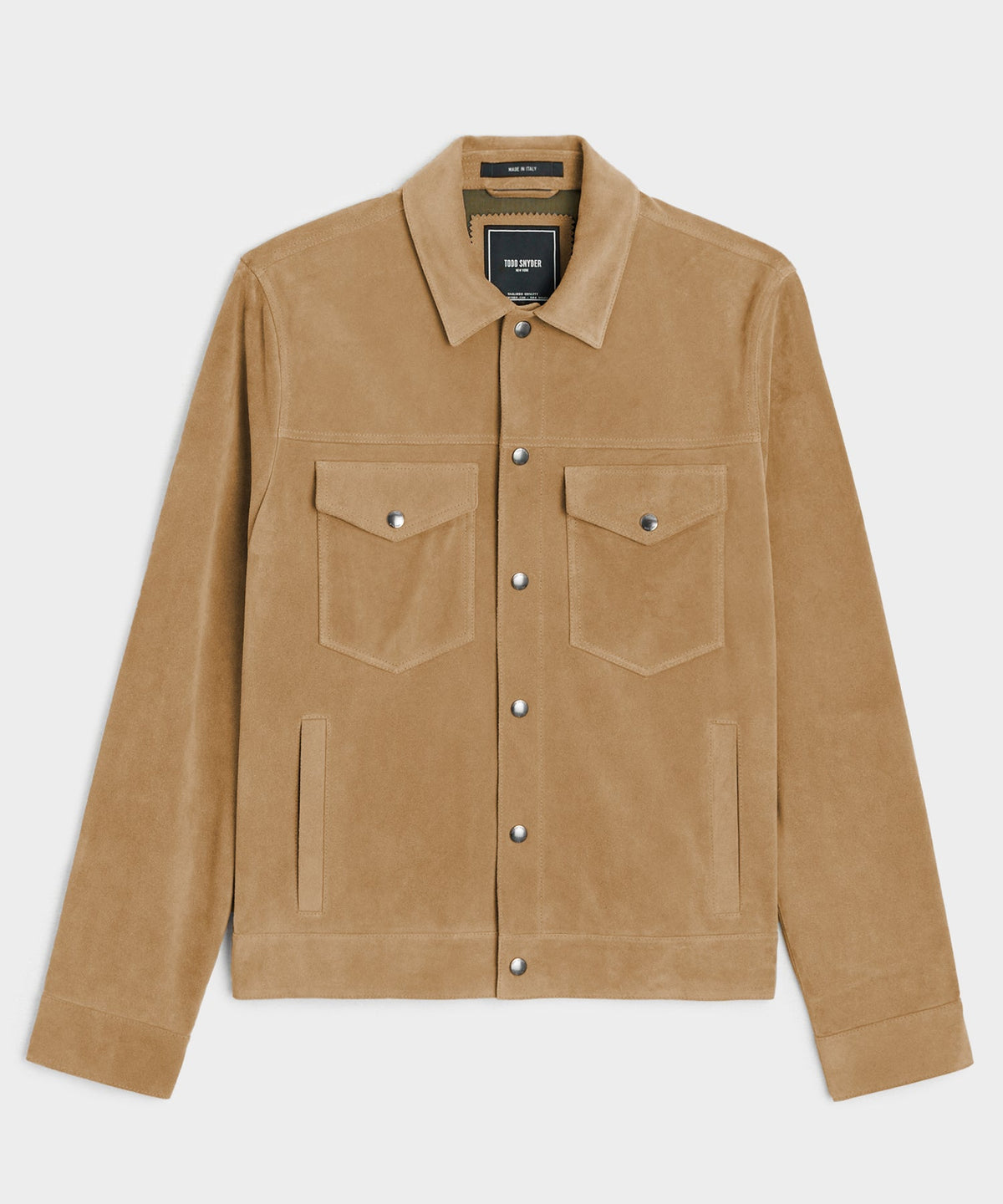 Todd Snyder Italian Suede Dylan Jacket - Cappuccino