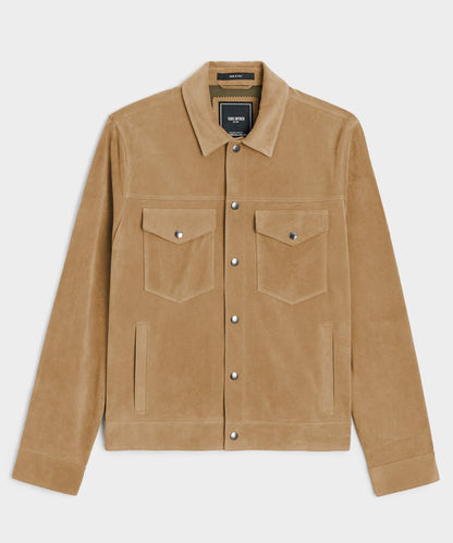 Todd Snyder Italian Suede Dylan Jacket - Cappuccino