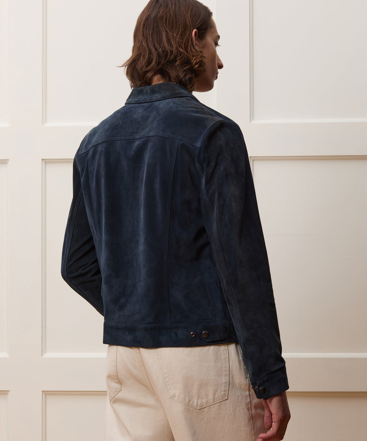 Todd Snyder Italian Suede Dylan Jacket - Navy