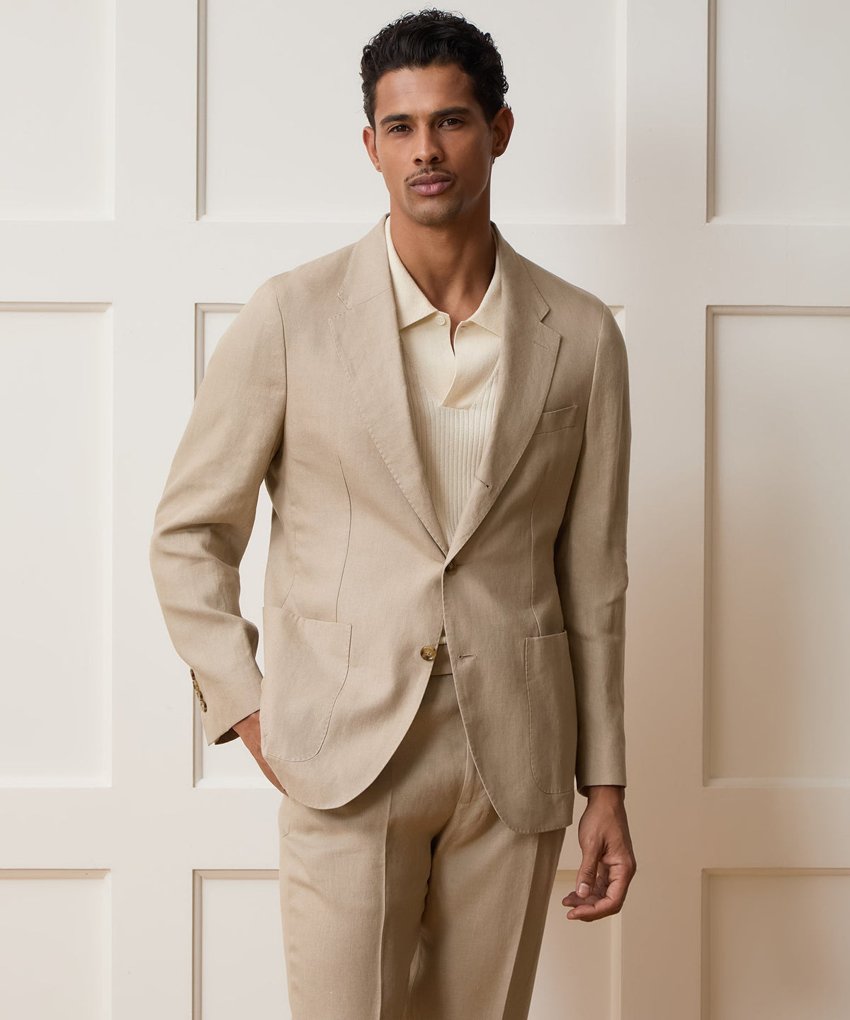 Todd Snyder Italian Linen Madison Jacket - Beige