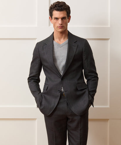 Todd Snyder Italian Cotton-Linen Sutton Jacket - Charcoal