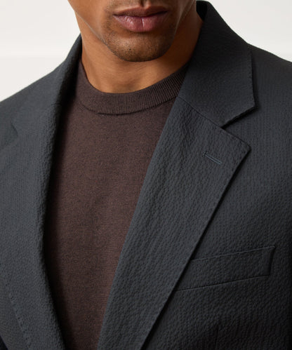 Todd Snyder Italian Seersucker Sutton Jacket - Obsidian