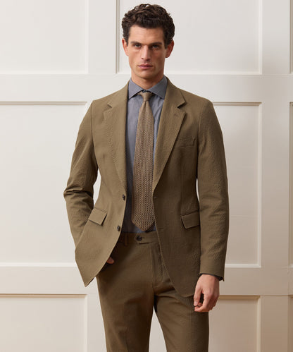 Todd Snyder Italian Seersucker Sutton Jacket - Tan