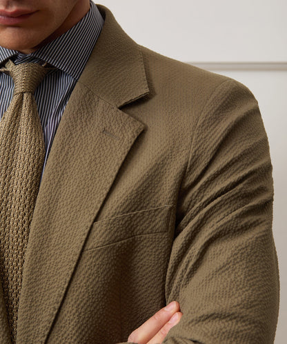Todd Snyder Italian Seersucker Sutton Jacket - Tan