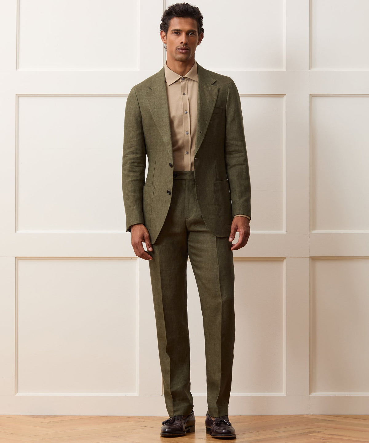 Todd Snyder Italian Linen Madison Jacket - Olive