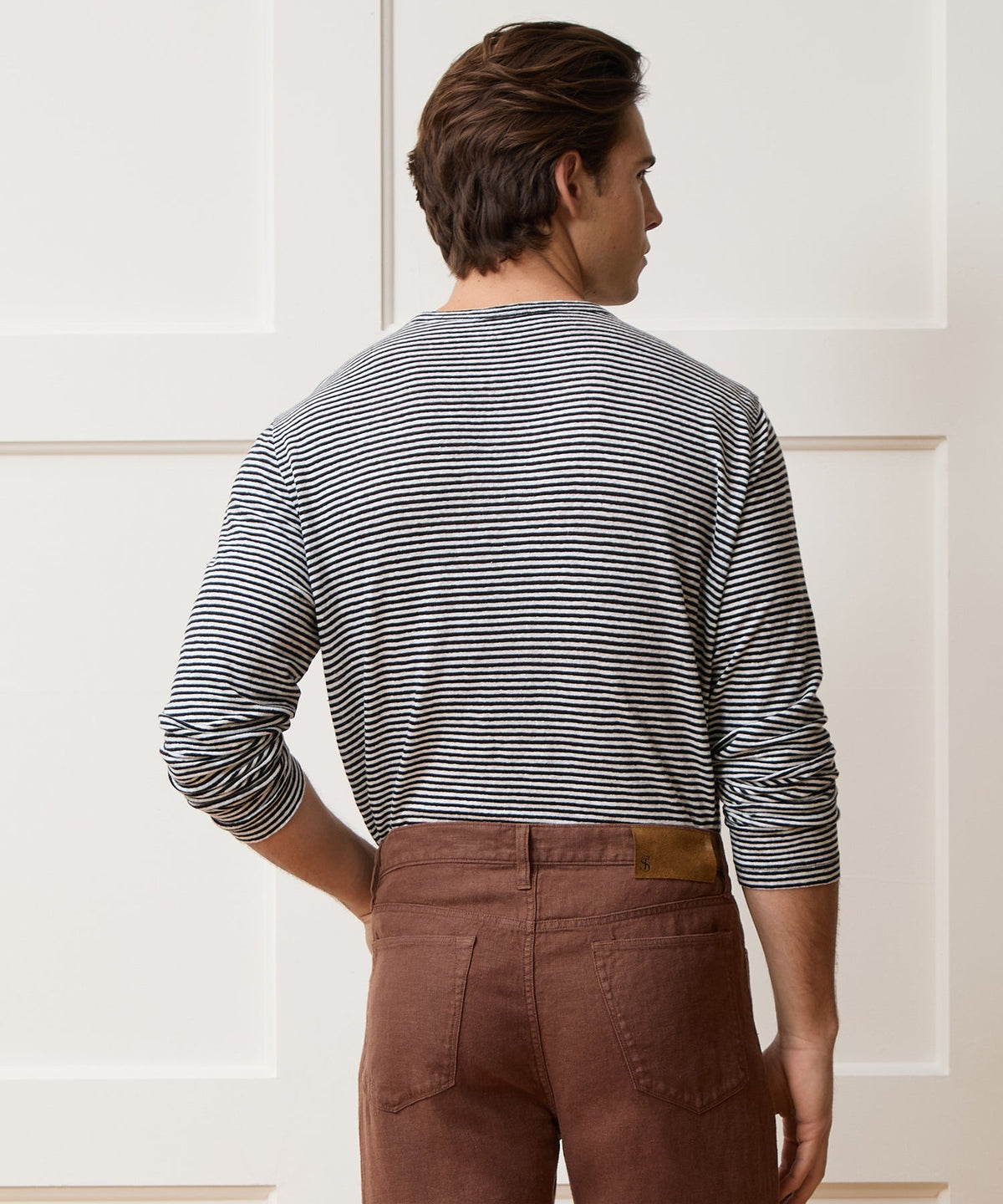 Todd Snyder Linen Jersey Tee - Captain Navy