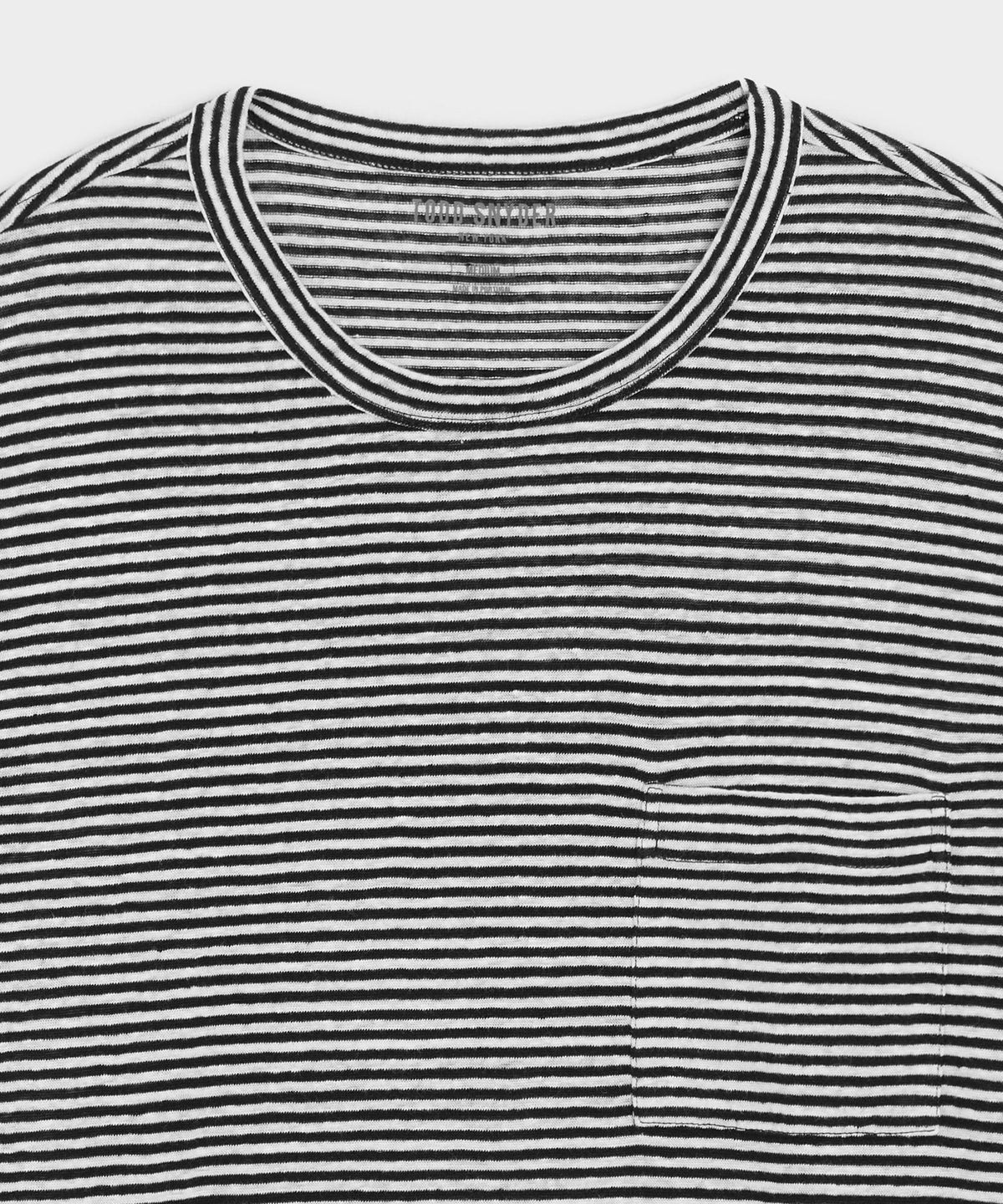 Todd Snyder Linen Jersey Tee - Captain Navy