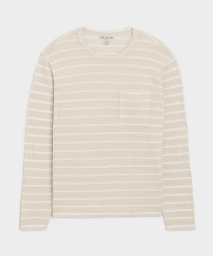 Todd Snyder Linen Jersey Tee - Eggshell