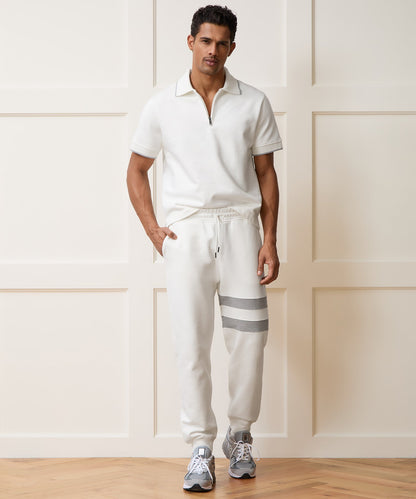 Todd Snyder Foundation Quarter-Zip Polo - Bisque