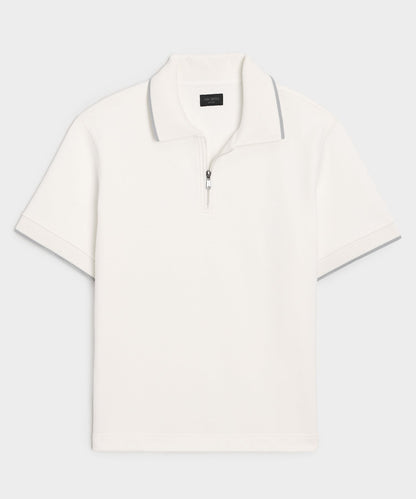Todd Snyder Foundation Quarter-Zip Polo - Bisque