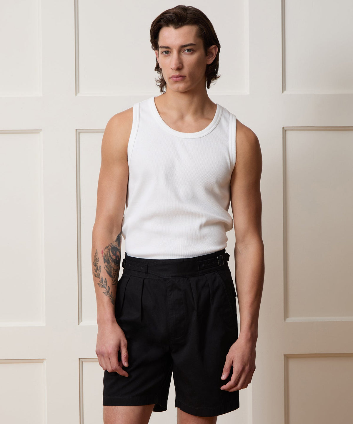 Todd Snyder Cotton Ribbed Tank - White