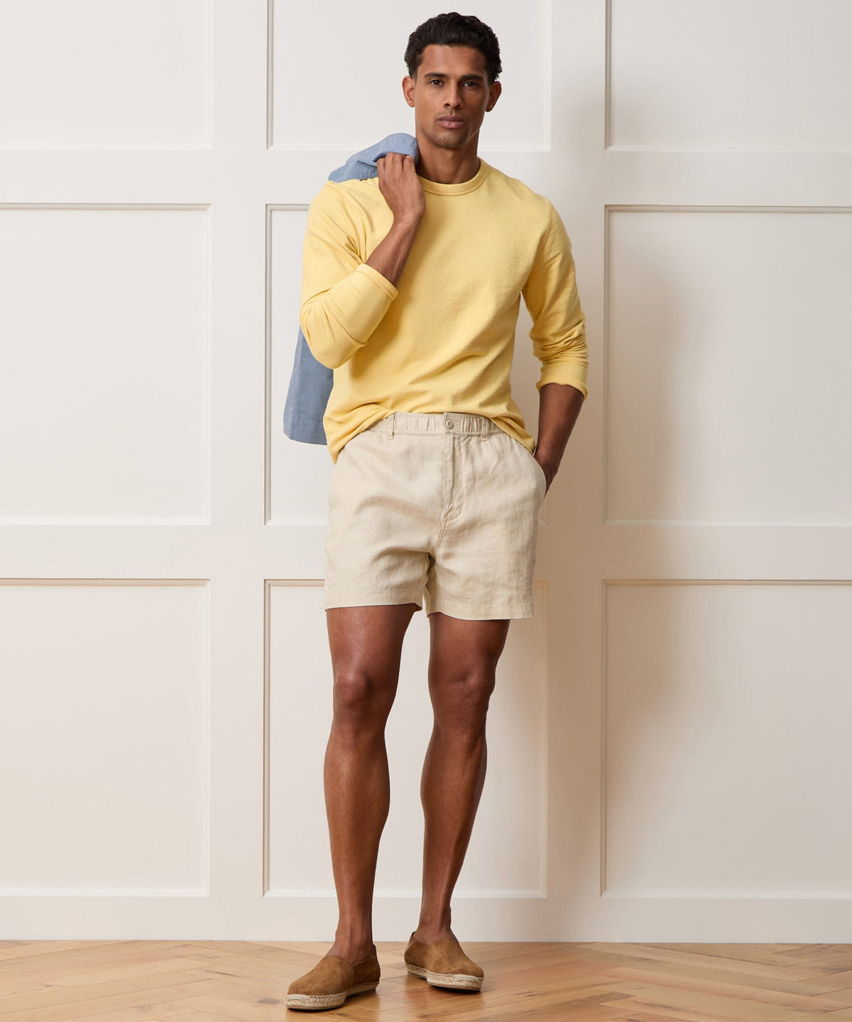 Todd Snyder Surf Terry Crewneck - Sun Soaked