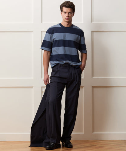 Todd Snyder Boxy Jersey Rugby Tee - Deep Springs