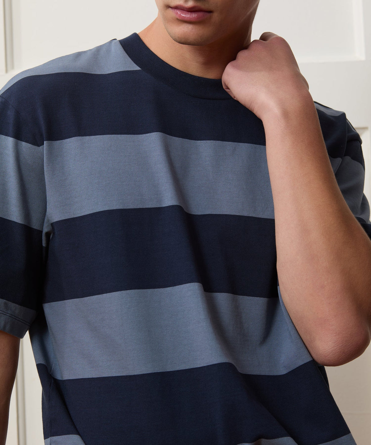Todd Snyder Boxy Jersey Rugby Tee - Deep Springs