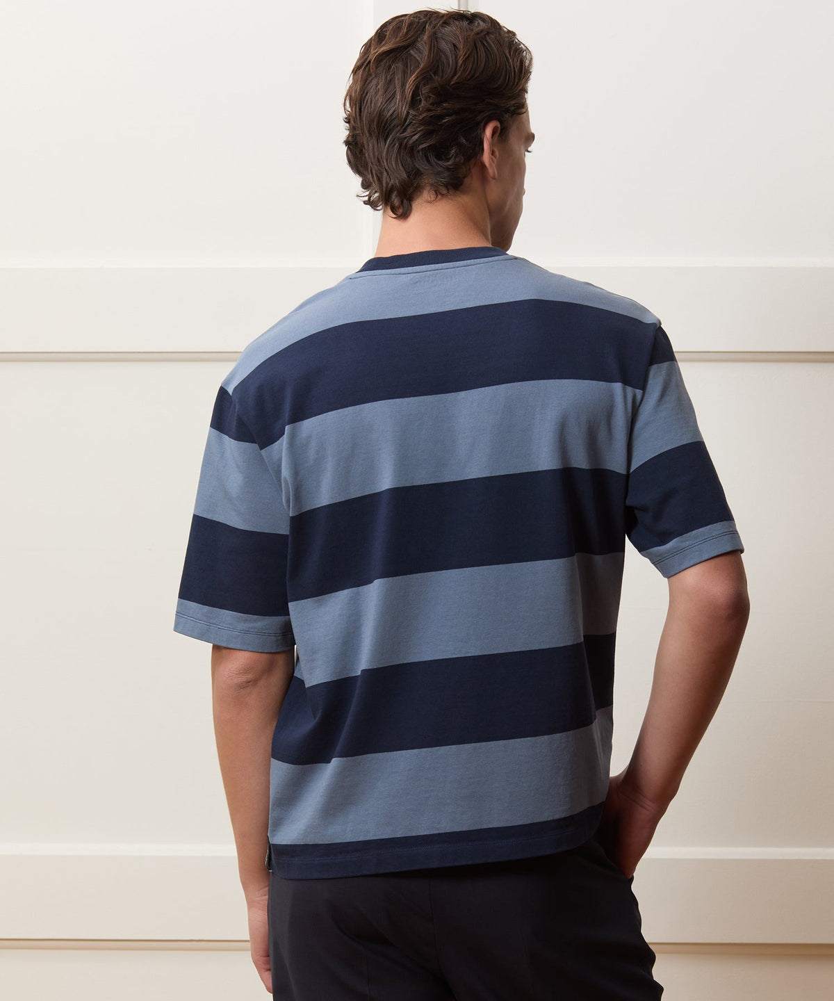 Todd Snyder Boxy Jersey Rugby Tee - Deep Springs