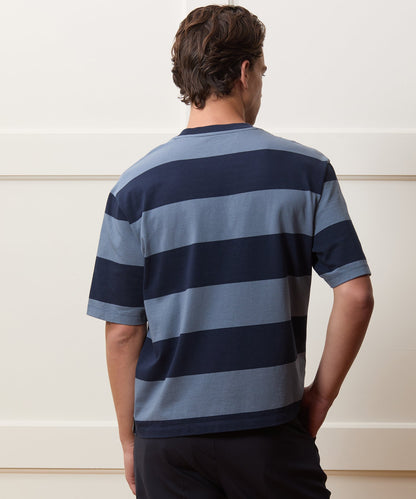 Todd Snyder Boxy Jersey Rugby Tee - Deep Springs