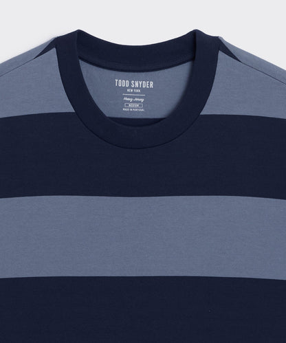 Todd Snyder Boxy Jersey Rugby Tee - Deep Springs