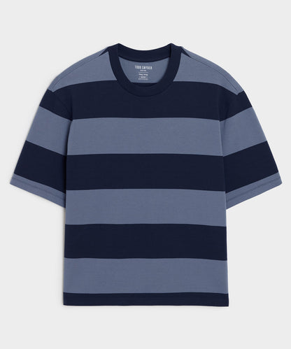 Todd Snyder Boxy Jersey Rugby Tee - Deep Springs